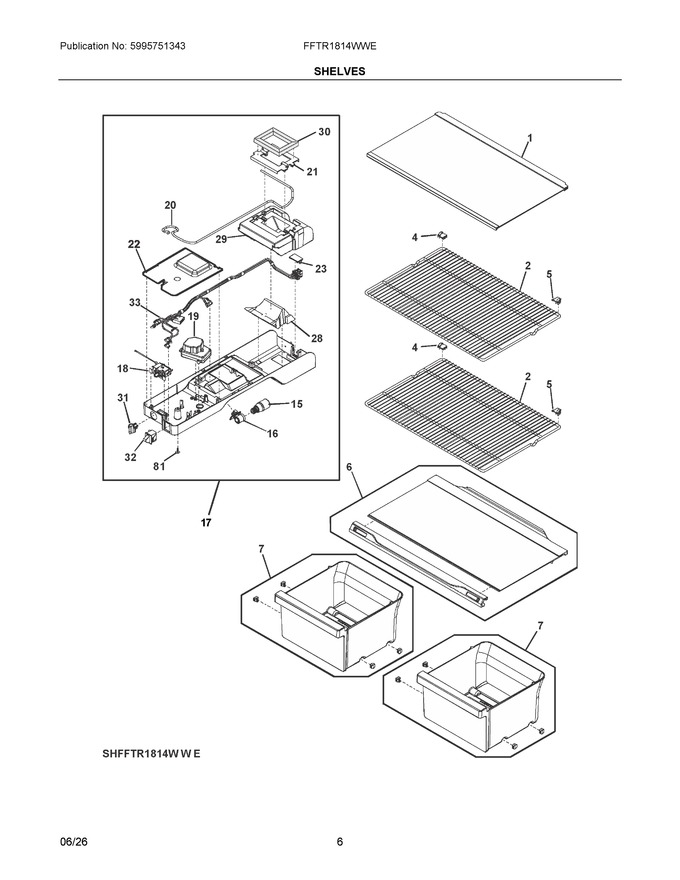 Diagram for FFTR1814WWE