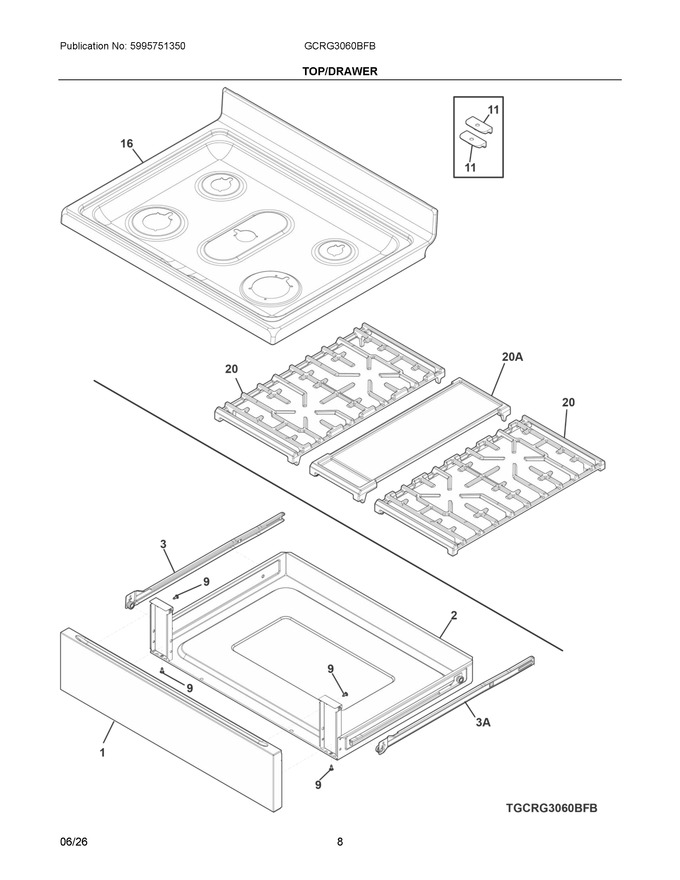 Diagram for GCRG3060BFB
