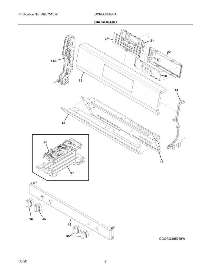 Diagram for GCRG3059BFA