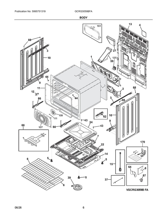 Diagram for GCRG3059BFA