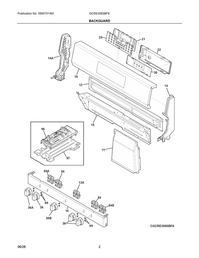 Diagram for GCRE3060BFE