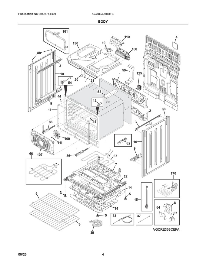 Diagram for GCRE3060BFE