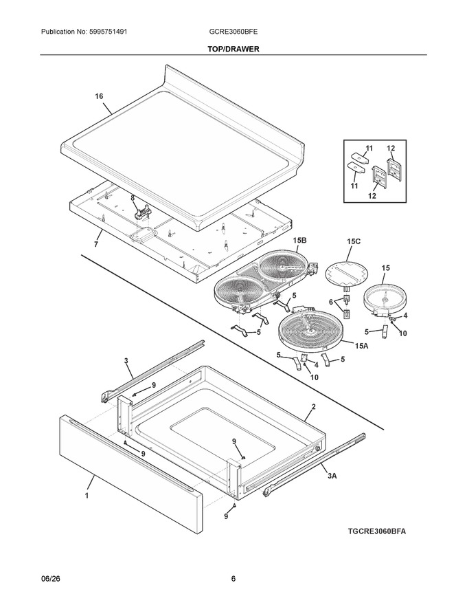 Diagram for GCRE3060BFE
