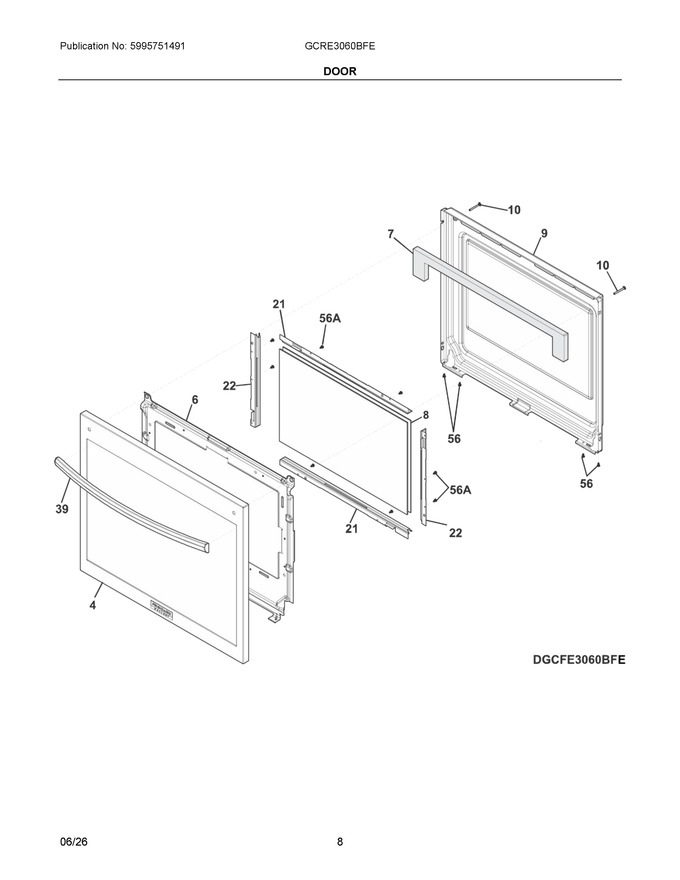 Diagram for GCRE3060BFE