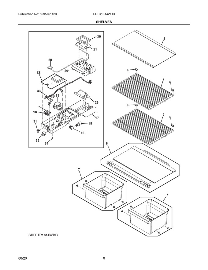 Diagram for FFTR1814WBB