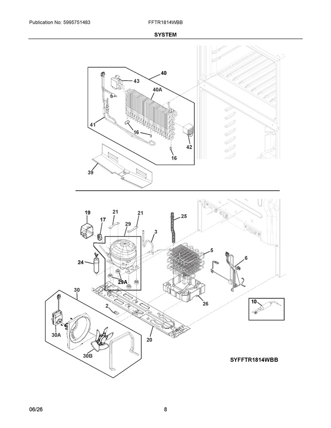 Diagram for FFTR1814WBB