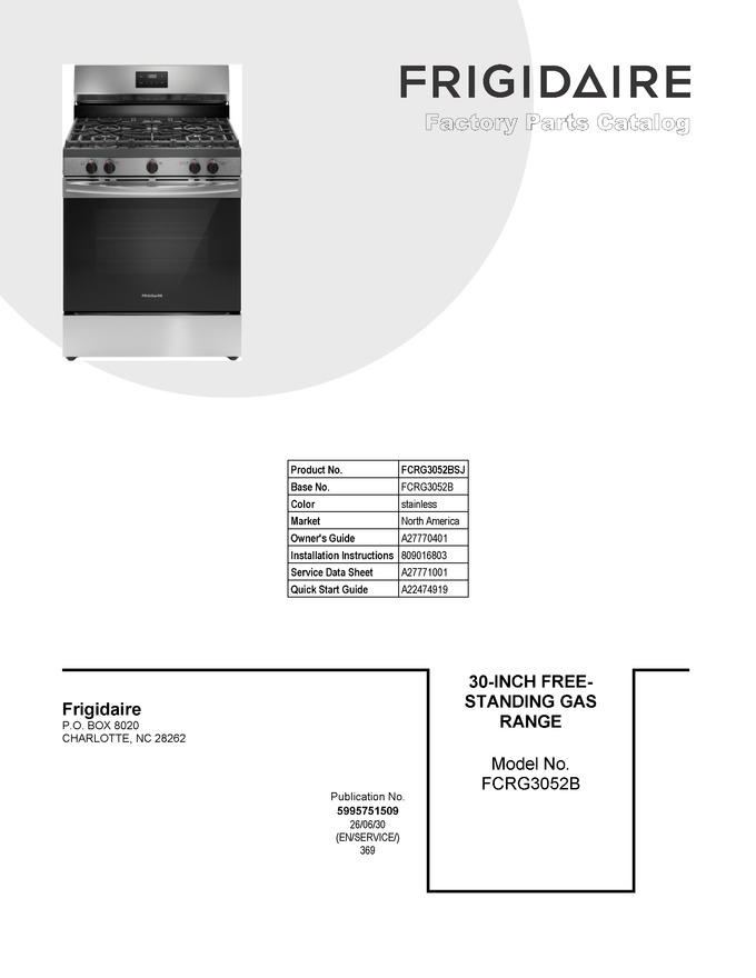 Diagram for FCRG3052BSJ