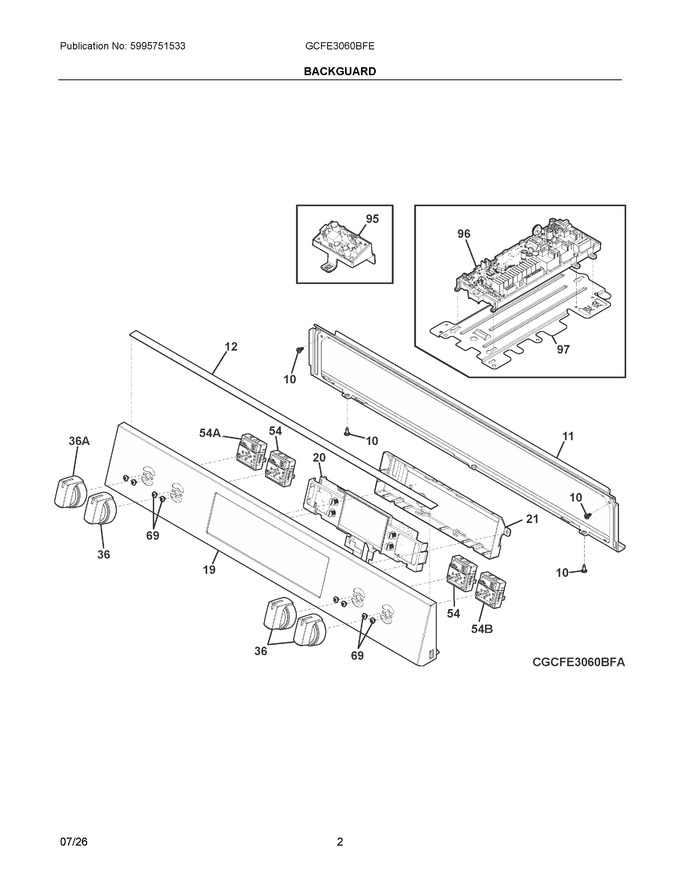 Diagram for GCFE3060BFE