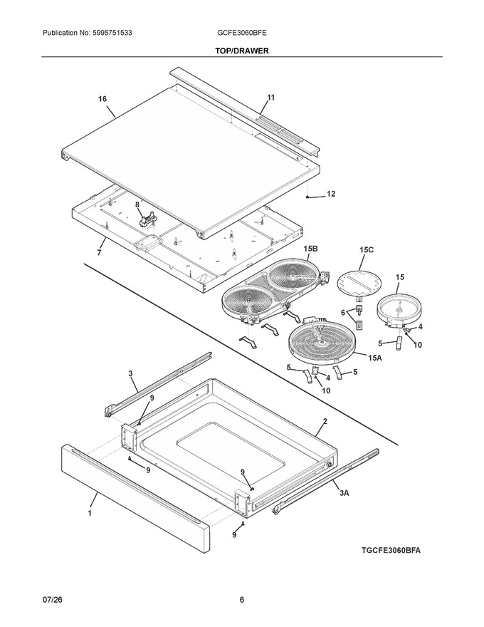 Diagram for GCFE3060BFE