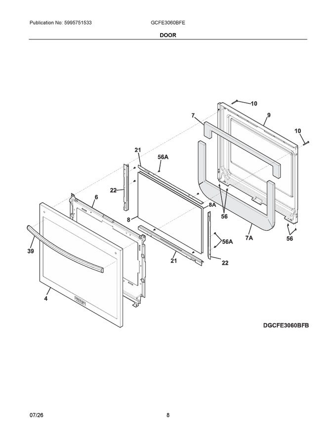 Diagram for GCFE3060BFE