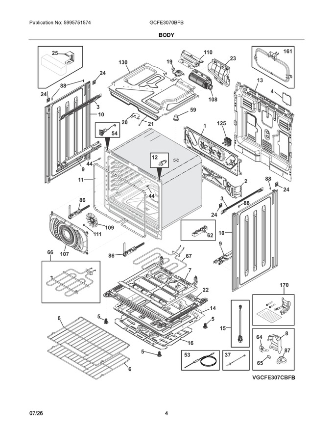 Diagram for GCFE3070BFB