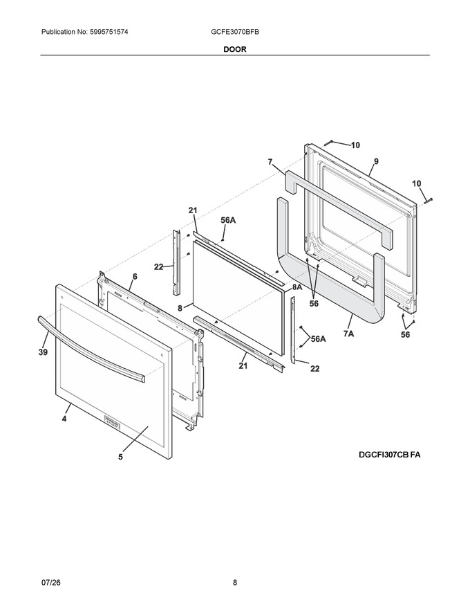 Diagram for GCFE3070BFB