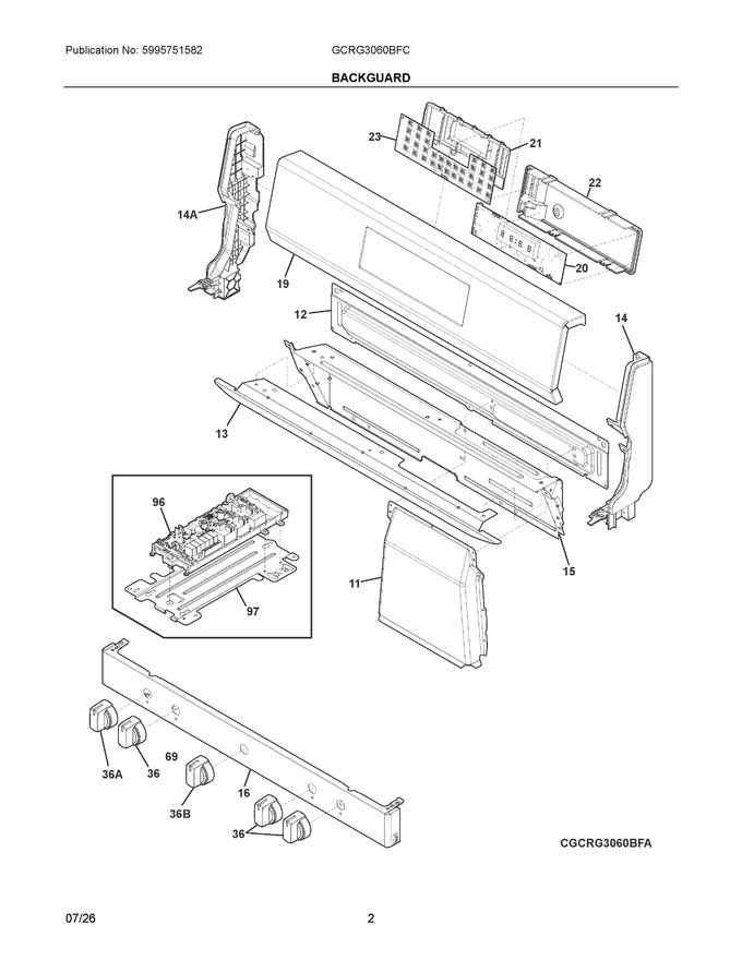 Diagram for GCRG3060BFC