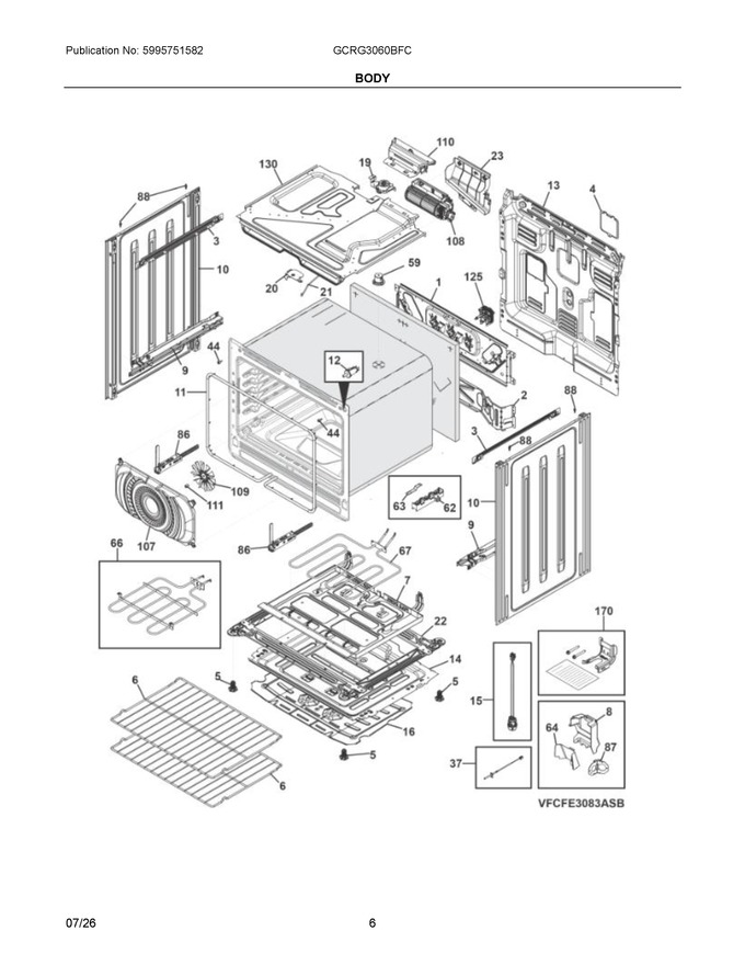 Diagram for GCRG3060BFC
