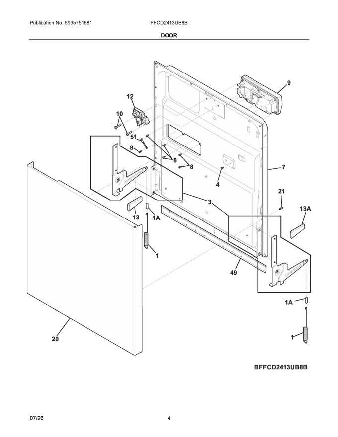 Diagram for FFCD2413UB8B