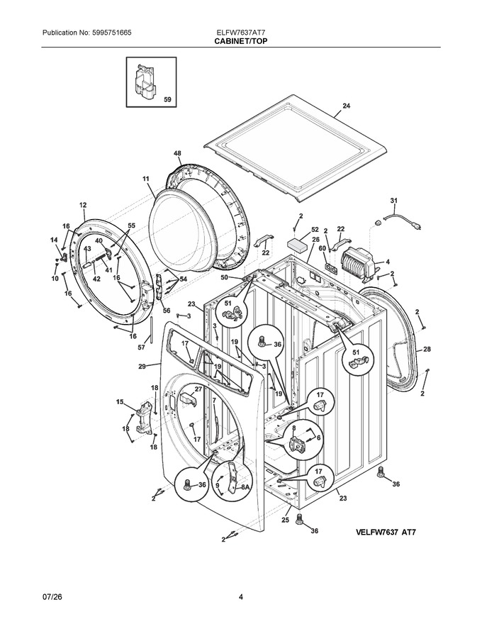 Diagram for ELFW7637AT7