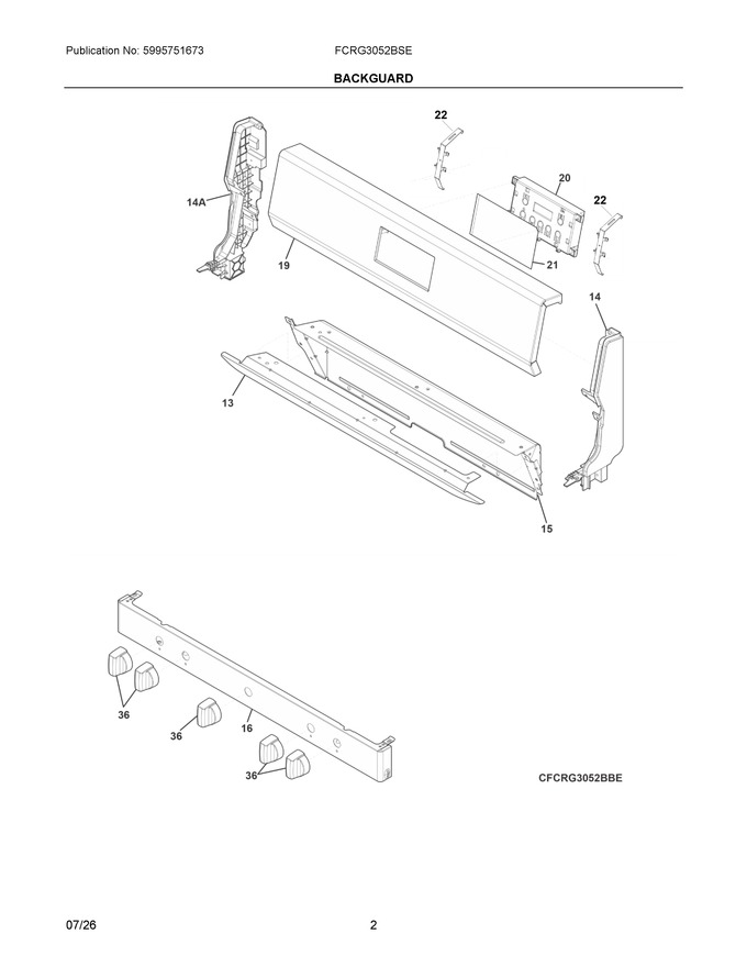 Diagram for FCRG3052BSE