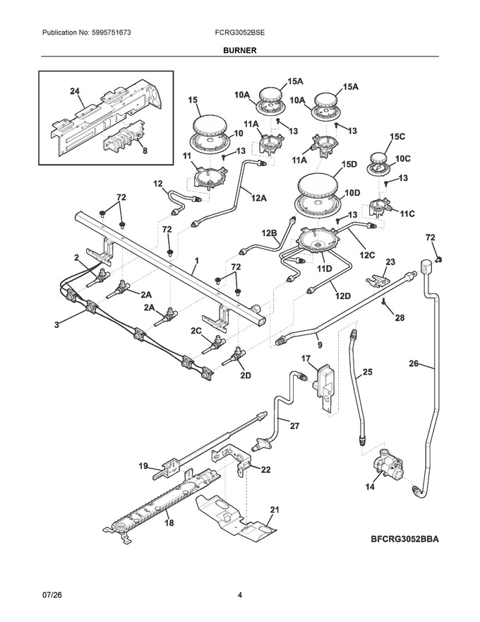 Diagram for FCRG3052BSE