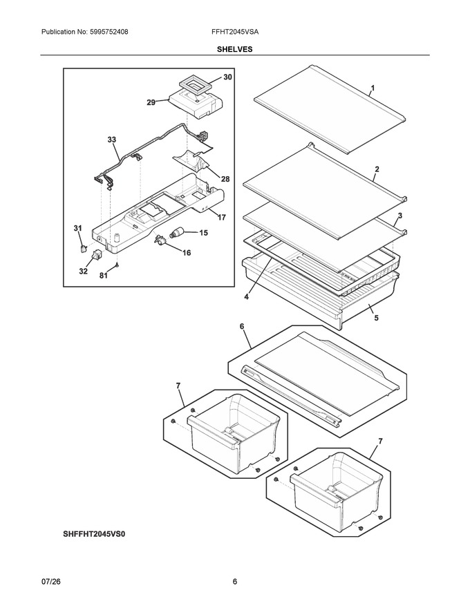 Diagram for FFHT2045VSA