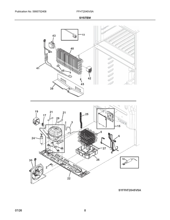 Diagram for FFHT2045VSA