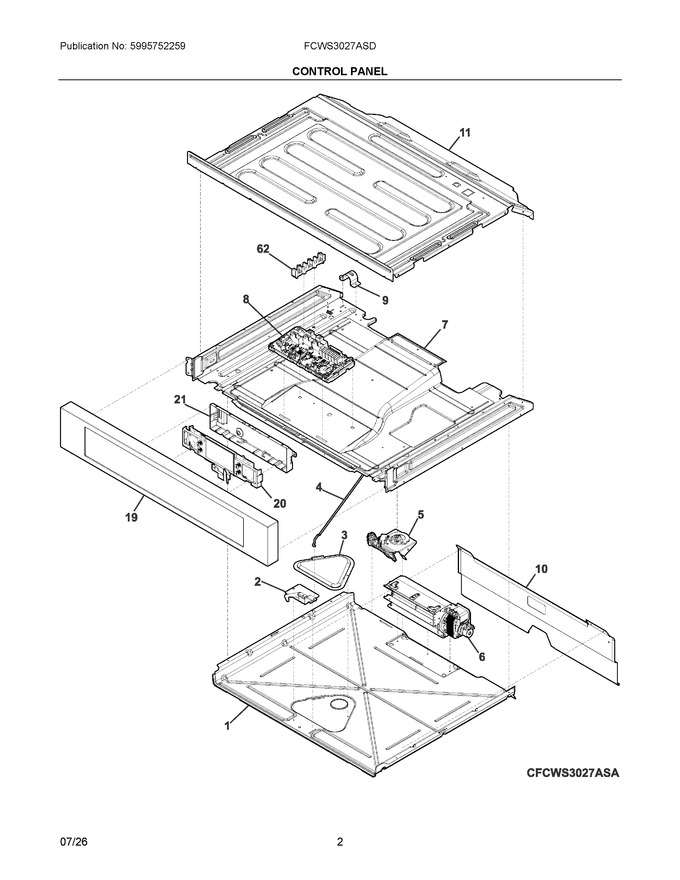 Diagram for FCWS3027ASD