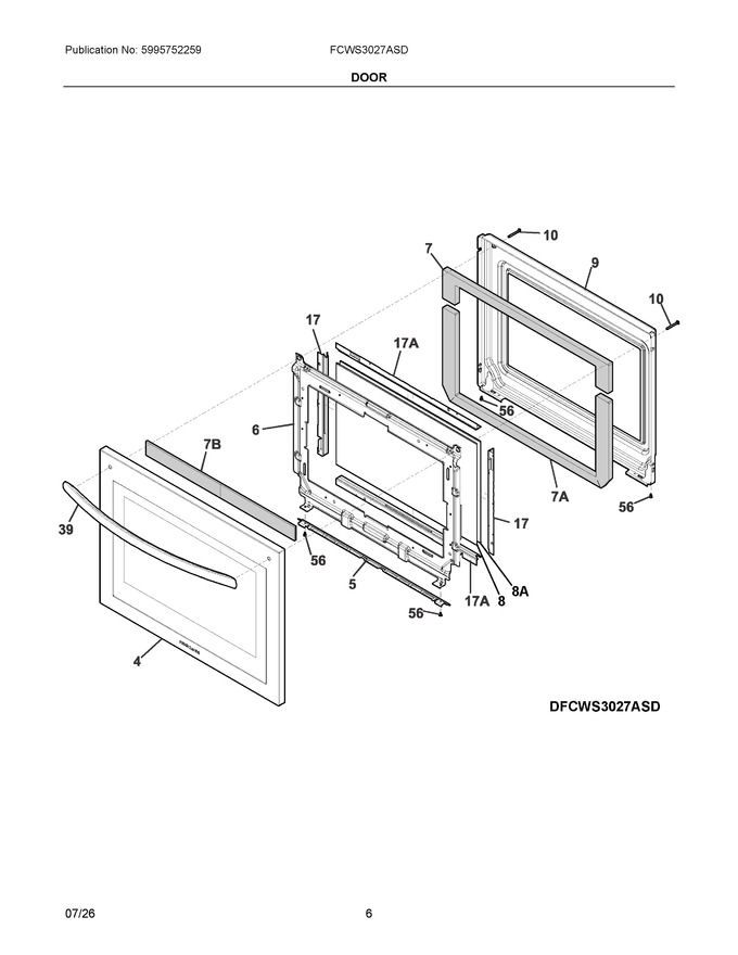 Diagram for FCWS3027ASD