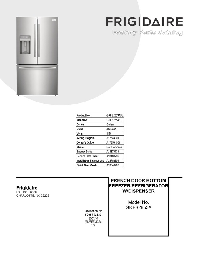 Diagram for GRFS2853AFL