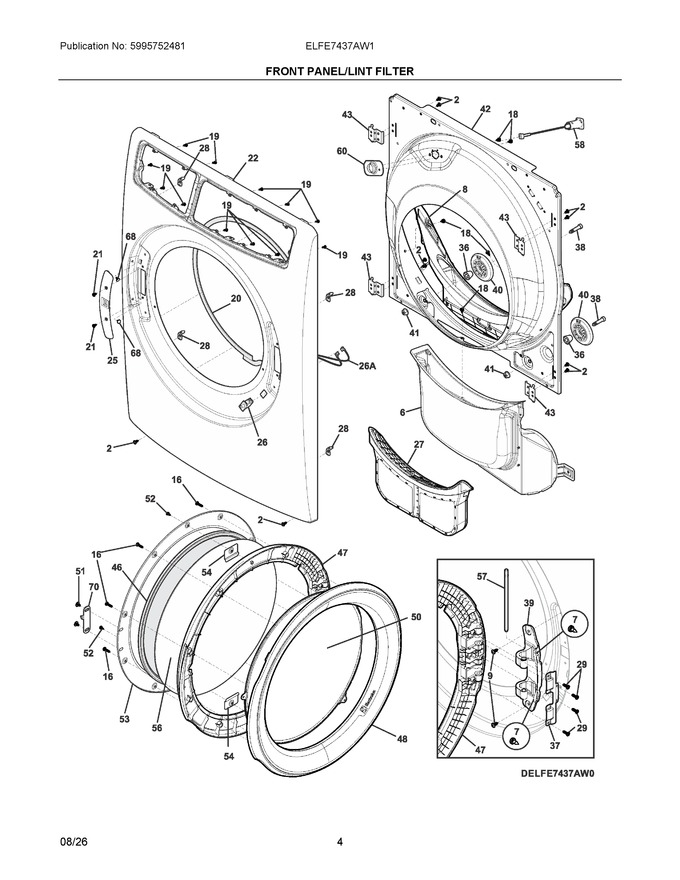Diagram for ELFE7437AW1