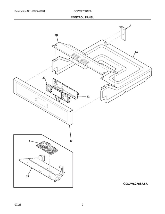Diagram for GCWS276SAFA