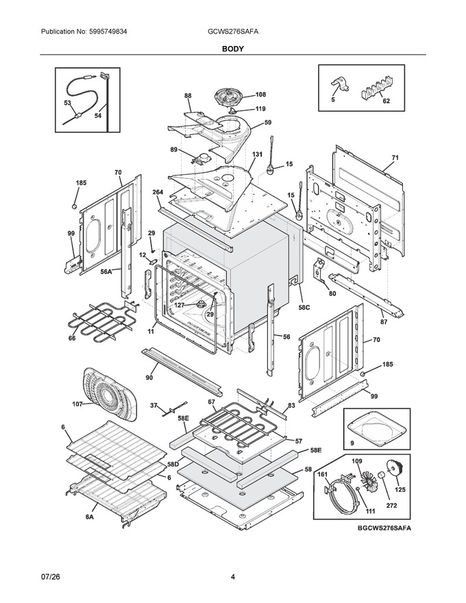 Diagram for GCWS276SAFA