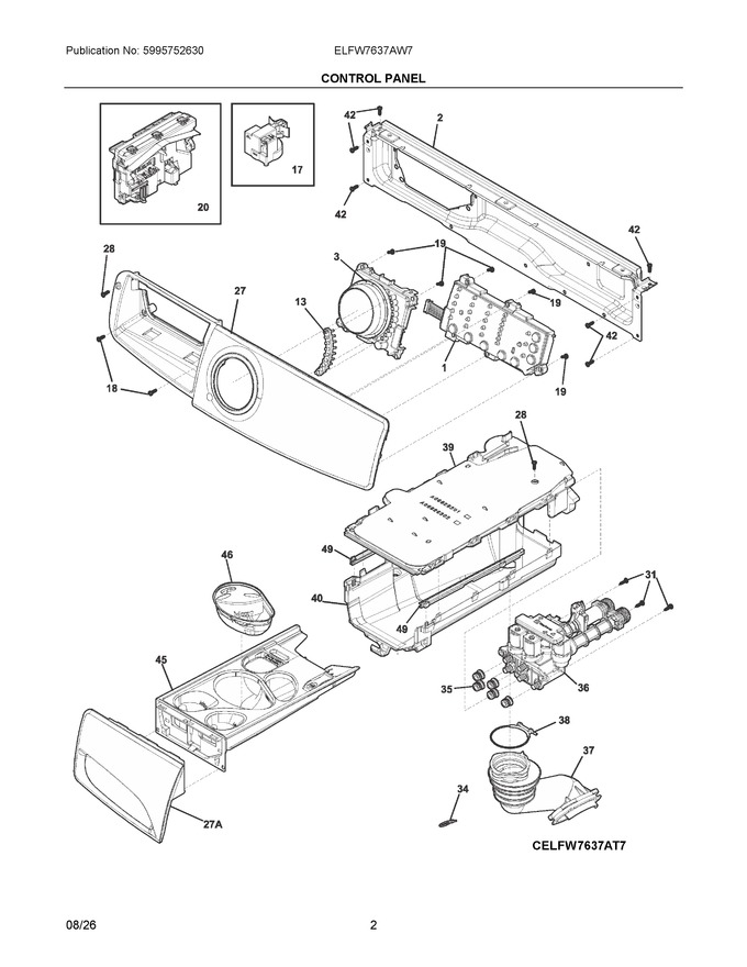 Diagram for ELFW7637AW7