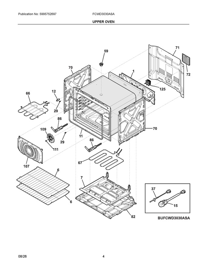 Diagram for FCWD3030ASA
