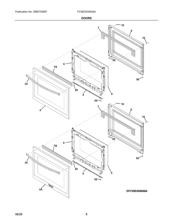 Diagram for FCWD3030ASA