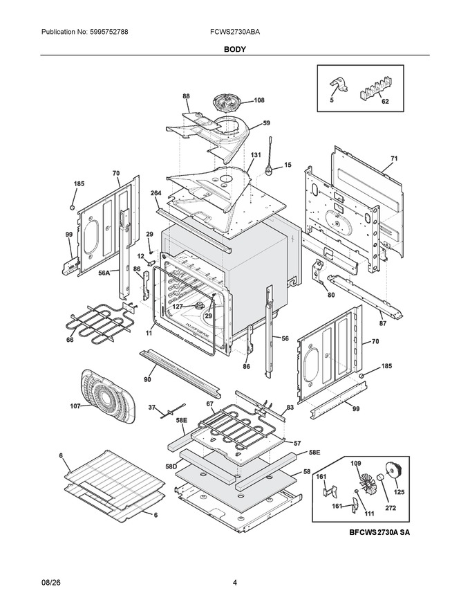 Diagram for FCWS2730ABA