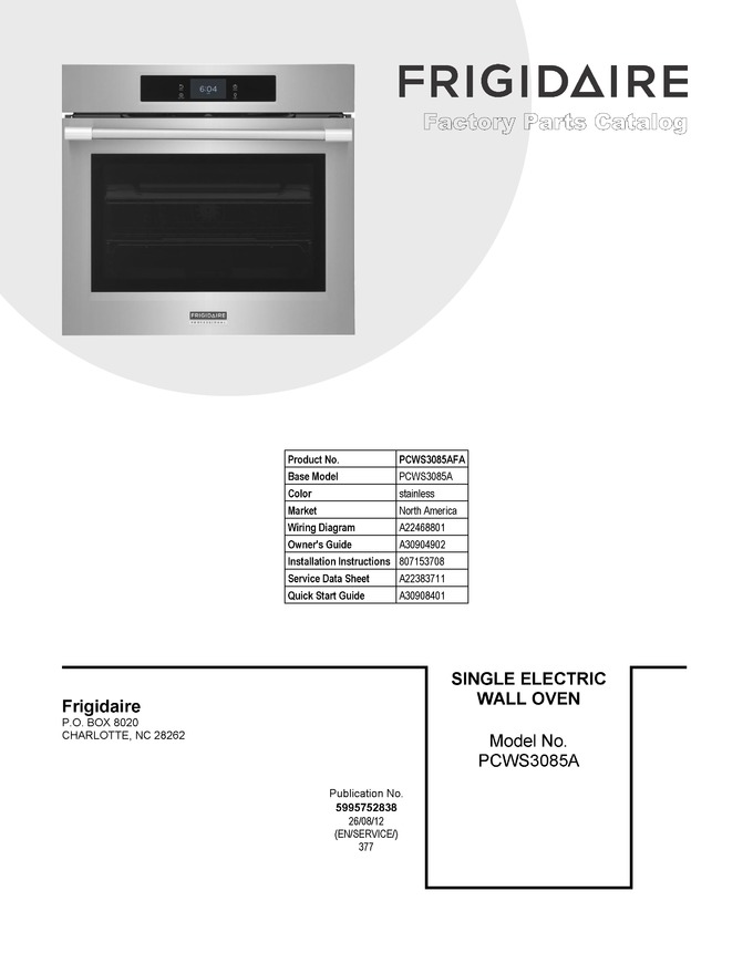 Diagram for PCWS3085AFA