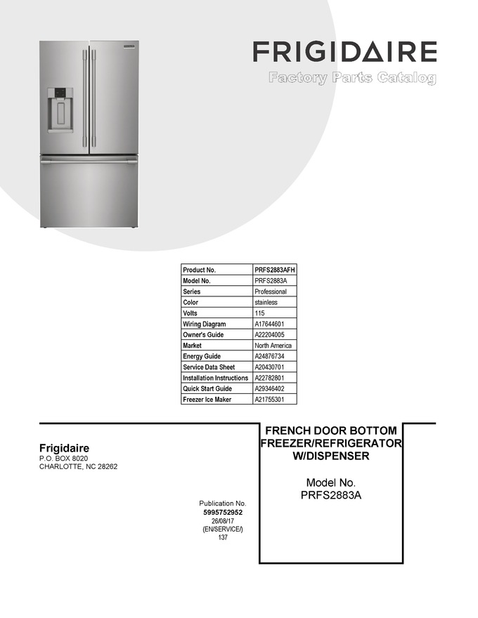 Diagram for PRFS2883AFH