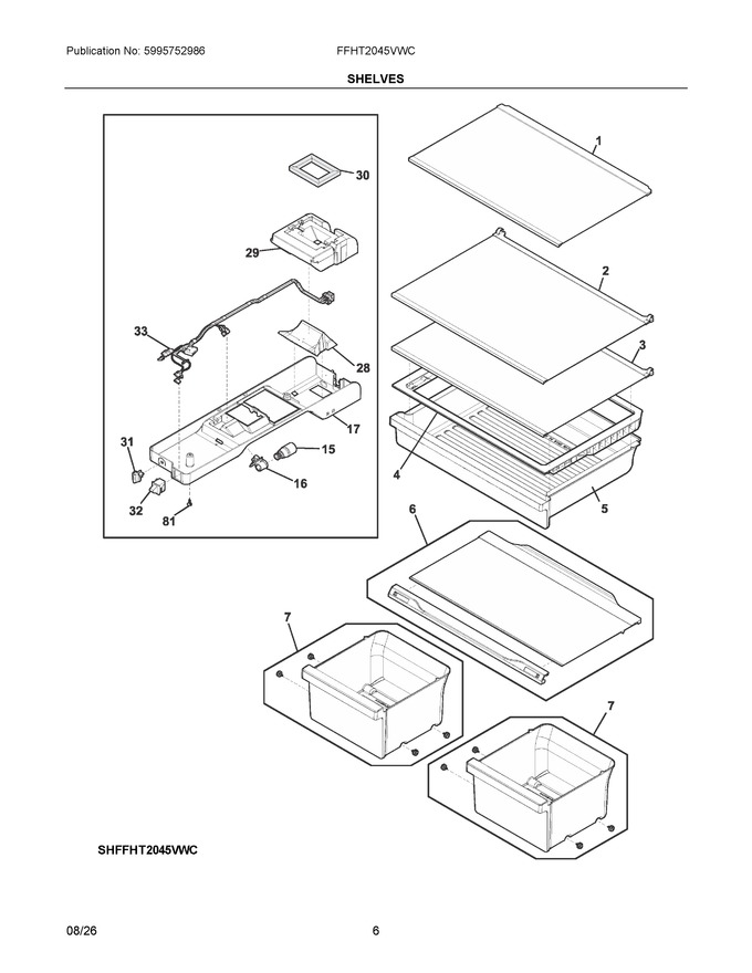 Diagram for FFHT2045VWC