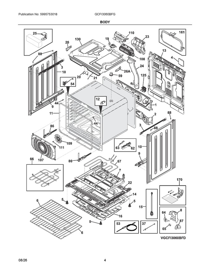 Diagram for GCFI3060BFG
