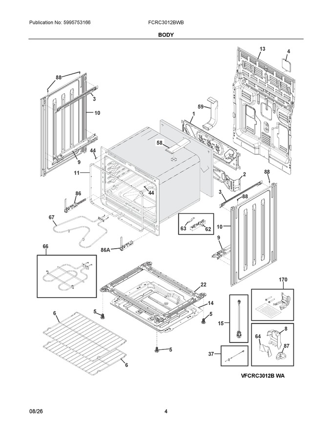Diagram for FCRC3012BWB