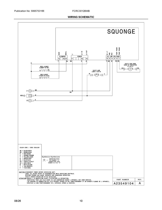 Diagram for FCRC3012BWB