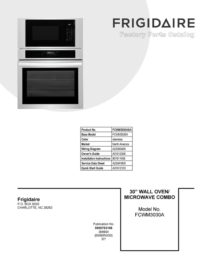 Diagram for FCWM3030ASA