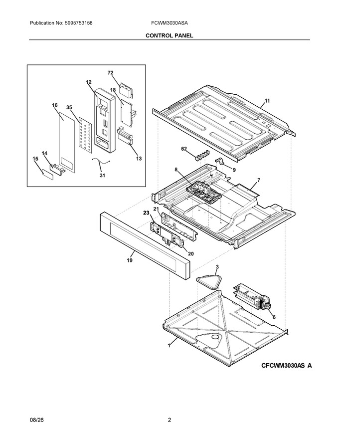 Diagram for FCWM3030ASA