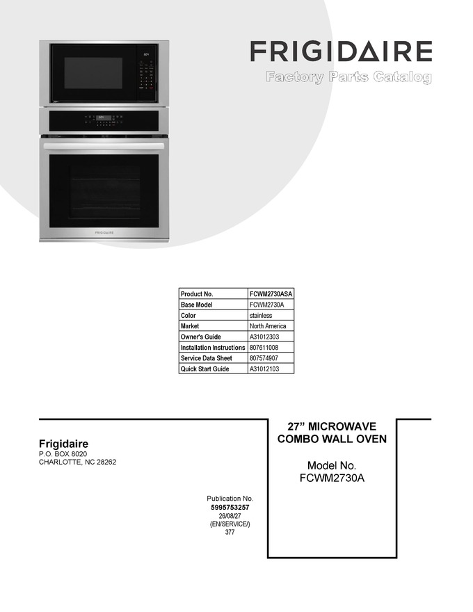 Diagram for FCWM2730ASA