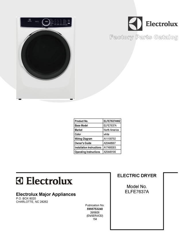 Diagram for ELFE7637AW2