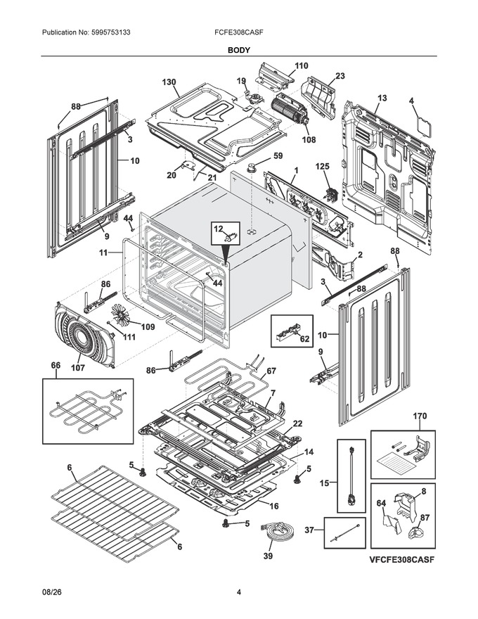 Diagram for FCFE308CASF