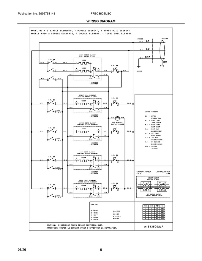 Diagram for FFEC3625USC