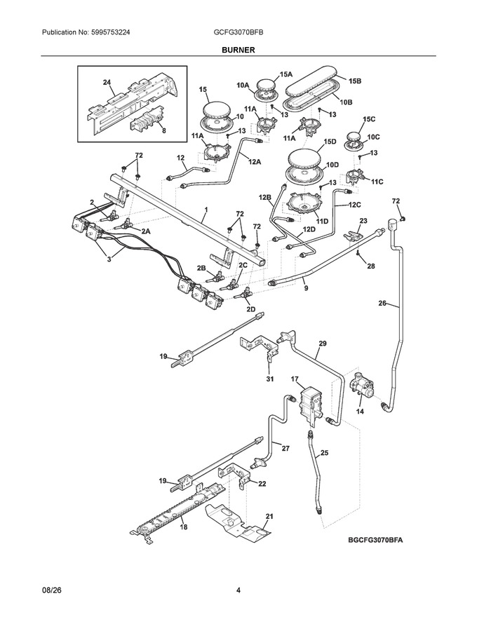 Diagram for GCFG3070BFB