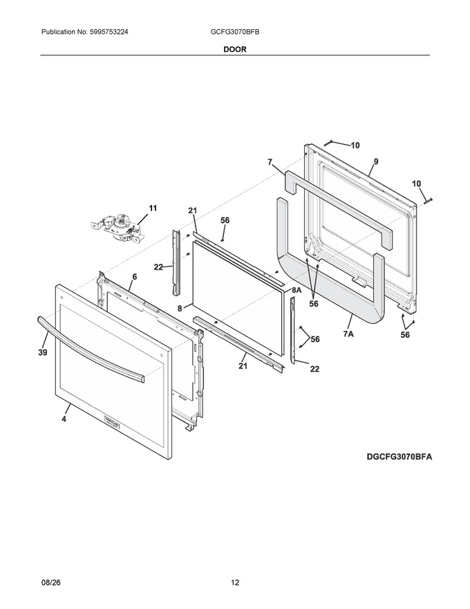 Diagram for GCFG3070BFB