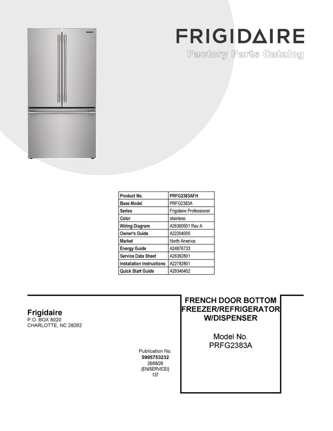 Diagram for PRFG2383AFH