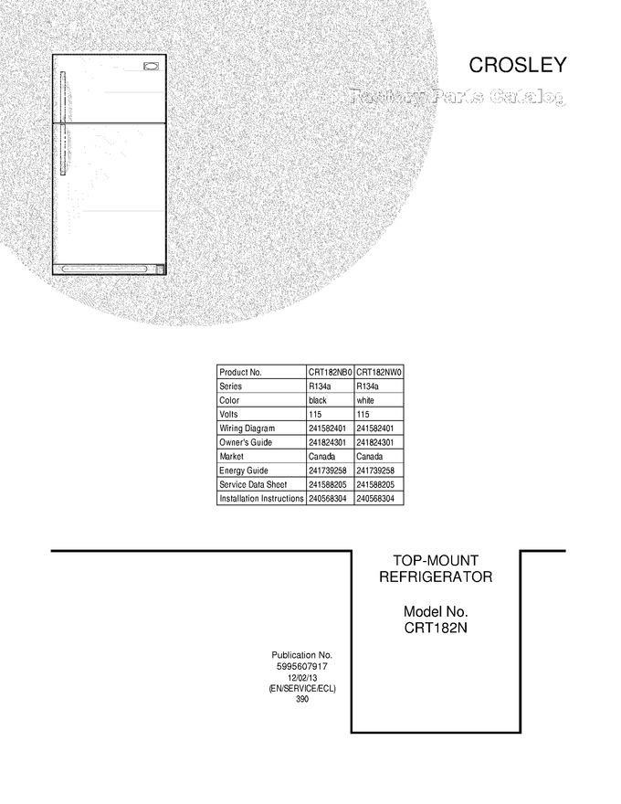 Diagram for CRT182NW0